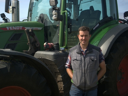 Eoin Ryan and his Fendt